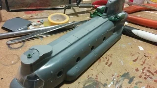 Chinook Helicopter build 1/72 Pt2 Matchbox