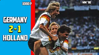 West Germany vs Netherlands 2 - 1 Second Round Exclusif Full Highlight World Cup 1990 HD