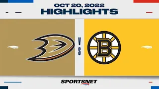 NHL Highlights | Ducks vs. Bruins - October 20, 2022