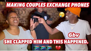 Making couples switching phones for 60sec 🥳 SESSION 2 ( 🇿🇦SA EDITION )|EPISODE 9 |