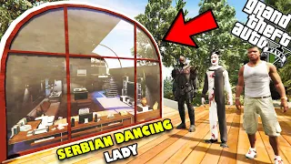 Franklin Upgrading NEW SECRET BASE For SERBIAN DANCING LADY in GTA 5 | SHINCHAN and CHOP