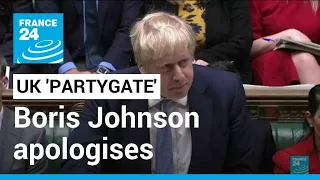 UK 'partygate': Boris Johnson apologises after report's release • FRANCE 24 English