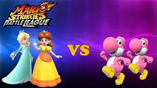 Mario Strikers: Battle League - Team Daisy (Crowns) vs Team Yoshi (Magicians) - Jungle Retreat