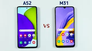 Samsung A52 vs Samsung M31 Speed Test & Camera Comparison