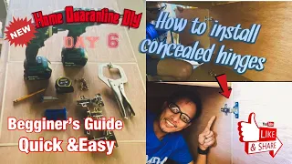 how to install concealed hinges | DIY cabinet door