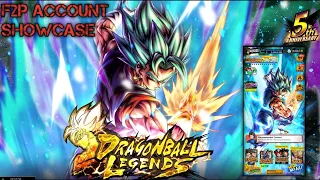 F2P ACCOUNT SHOWCASE 5th Anniversary | Dragon Ball Legends | Db Legends