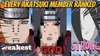 All Akatsuki members ranked weakest to strongest || KenyaSama