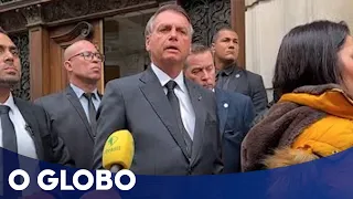 Bolsonaro ataca Lula e o STF em conversa com apoiadores antes do funeral da rainha Elizabeth II