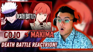 DEATH BATTLE - GOJO VS MAKIMA REACTION!