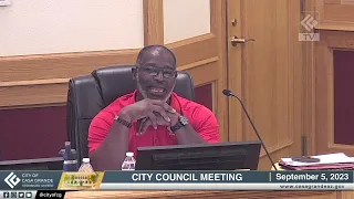 City Council Regular Meeting | Sept 5, 2023