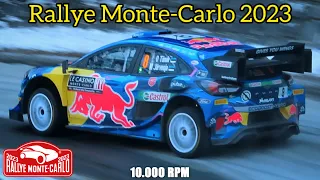 Rallye Monte-Carlo 2023 | Pure Sound, Night Driving, Launch Control, Flames | 10.000 RPM