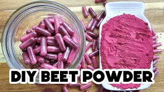 Dehydrate Fresh Beets for Beet Powder -- AND supplements! You can do it!