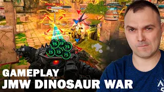 Jurassic Monster World Dinosaur War Gameplay Tyrannosaurus Tarbosaurus Basilosaurus | Cyber Sonic