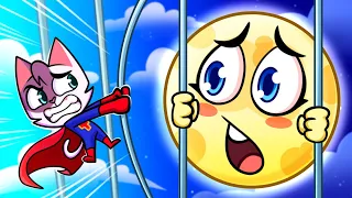 Save The Moon From Jail 🌝 | Superheroes Rescue Team! | Cartoon For Kids ✨