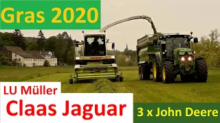 Claas Jaguar 860 häckselt ersten Schnitt 2020 fürs Silo - Girlpower beim abfahren - AE #338 Alex E