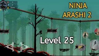 Ninja Arashi 2 Level 25 | Act 2 | Artifact Location | without dying