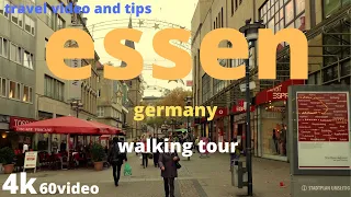 Street Walking in ESSEN   Germany 🇩🇪  City Center 2020   4K 60fps UHD