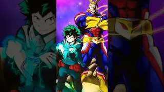 Deku And All Might VS One Punch Man Heroes Who Is Strongest? #shorts #anime #animeshorts