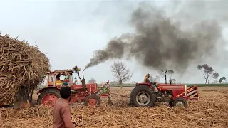 First Time Long Smoke Tractor Working With Belarus Tractor And Massey Ferguson Tractor