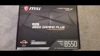 MSI B550 Gaming Plus Motherboard & AMD Ryzen 5 5600X