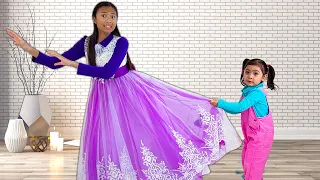 La Fiesta de Baile de La Princesa con Wendy y Maddie | Los Niños Se Visten Como Princesas