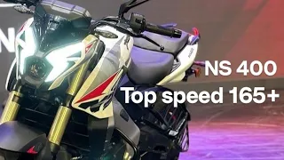 Bajaj pulser ns400z top speed 165+