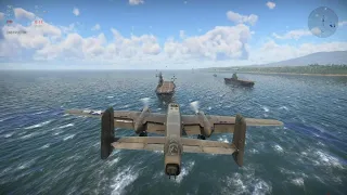 War Thunder B-25 carrier landing