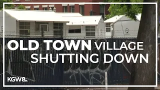 Homeless village in Portland's Old Town closing due to gun violence in the area