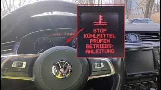 🚗 WARNUNG: STOP ❗ Kühlmittel prüfen Betriebsanleitung 🔻 VW Passat Lila Frostschutzmittel nachfüllen