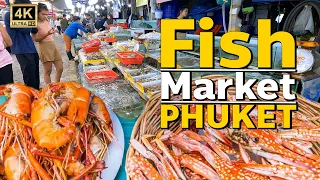 Look Around l Fish Market Rawai Phuket【🇹🇭 4K】