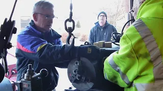 Big lathe move to basement, a rookies journey