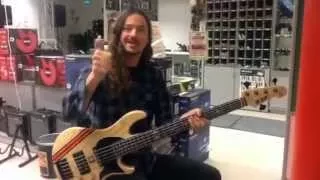 Lauri Porra got his new ESP Custom Shop bass for christmas