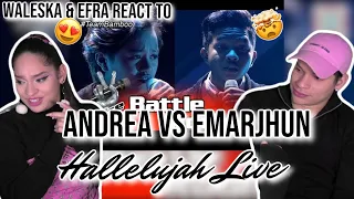 Truly ASTONISHING👏🎤! Bamboo's Battle Round: Andrea vs. Emarjhun - Hallelujah| Waleska & Efra react