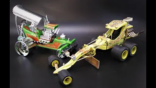 Tom Daniel Unreal Roller AND Groovy Grader 1/24 Scale Model Kit Build Review Vintage Retro 70s