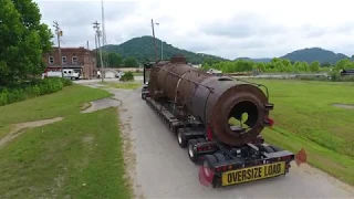 Nickel Plate Road 587 Arrives at Ravenna, KY (Drone Video)