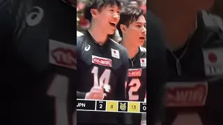 Ran Takahashi moves when it’s a crucial game | Men’s OQT 2023 #shorts #volleyball #roadtoparis