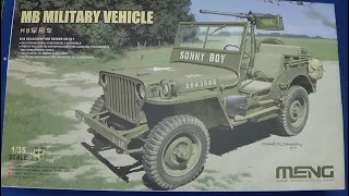 Unboxing Meng 1/35 Jeep