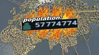When You Overpopulate The Earth In Cities Skylines