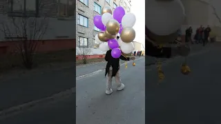 Живая открытка от Мишки Тедди для Риты, 18 лет!!!💐🍓🥂🍾🍍🎂👏