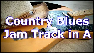 Country Blues Jam Track in A