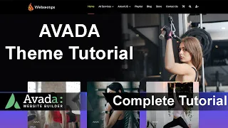 Avada Theme Tutorial - How to create a fitness website by using wordpress and Avada theme.