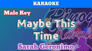 Maybe This Time by Sarah Geronimo (Karaoke : Male Key)