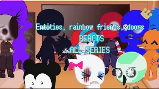 Entities, rainbow friends react doors, poppy playtime, rainbow friends, fnf // ALL EPISODE'S