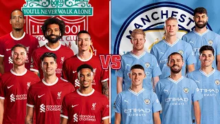 2024 Liverpool 🆚 2024 Man City 🔥11🆚11🔥 (Salah Haaland Szoboszlai De Bruyne Van Dijk Gvardiol) 💪⚽🔥