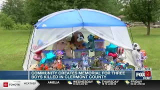 Memorial for 3 young brothers grows in Clermont County