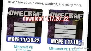 new update Minecraft 1,17,20,22 ab aap bhi kar sakte ho download