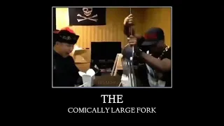 The comically large fork