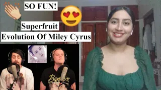 THESE VIDEOS ARE SO MUCH FUN TO WATCH ! Superfruit - Evolution of Miley Cyrus REACTION