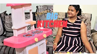 Big 42 pieces  kitchen set,   #natkhatisuhani, A Toy UN Boxing Video