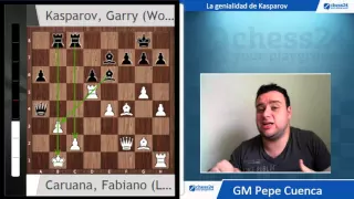¡La genialidad de Kasparov resumida en dos brutales partidas contra Fabiano Caruana!